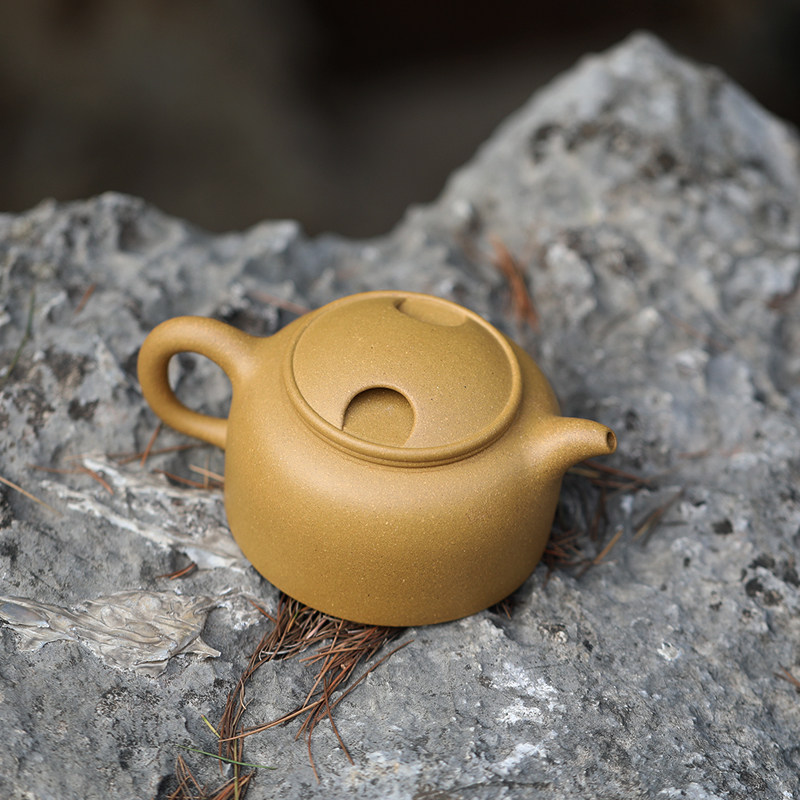 纯手工云雅中式宜兴一厂老紫泥泡单壶石泉220cc紫砂壶顾杏娟茶壶 原价