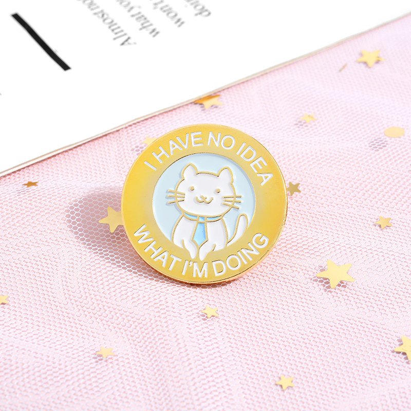 特价女包个性徽章_日韩风可爱创意胸针ins潮猫咪个性 闺蜜女包包配饰