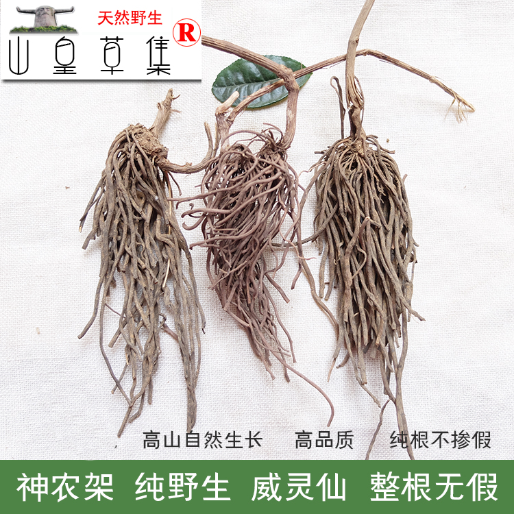 一折高山根_神农架高山 威灵仙整根 野生百条根老虎须无硫腰腿泡酒250