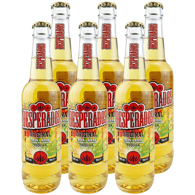荷兰进口啤酒亡命之徒龙舌兰啤酒 desperados 330ml*6瓶