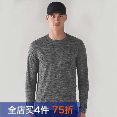 男装 lulu恒温面料 Metal Vent Tech专业保暖排汗运动长袖T恤0088