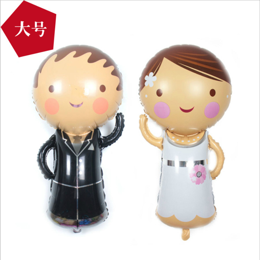 七夕婚庆婚房求婚装扮布置特大号新郎新娘铝膜气球装饰|msdalam kategori bekalan perayaan/hadiah, belon/Terapung bola udara, belon - dari Buy2taobao.com untuk memberikan perkhidmatan ejen Taobao profesional membeli