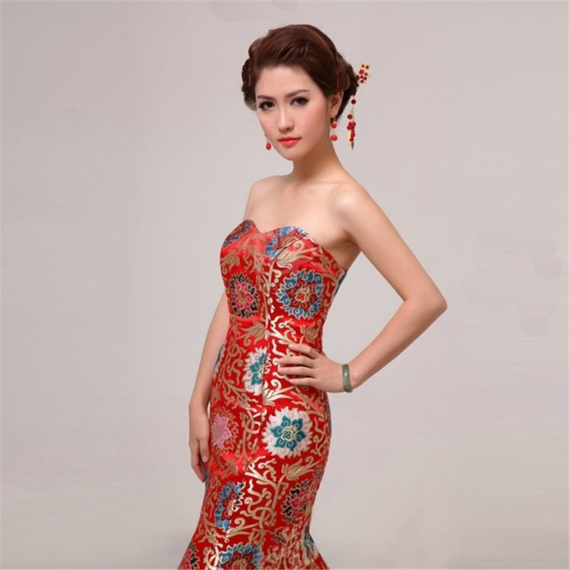 结婚婚纱礼服2019新款夏季复古显瘦鱼尾拖尾抹胸晚礼服连衣裙N02|ruв категории Женская одежда, Cвадебные платья, свадебное платье - от Buy2taobao.com для оказания профессиональной услуги покупки агента Taobao