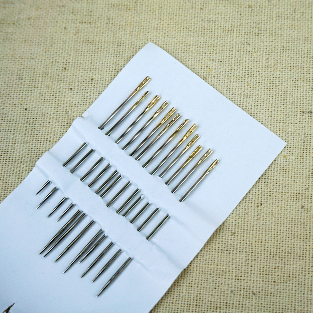 刺绣花工手缝针家用穿珠针缝纫针毛衣服缝衣针缝被大号大眼被子针