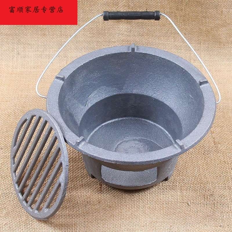家用炭炉炭火炉生铁炉户外烧烤炉铸铁炉子功夫茶炉火锅炉取暖炉