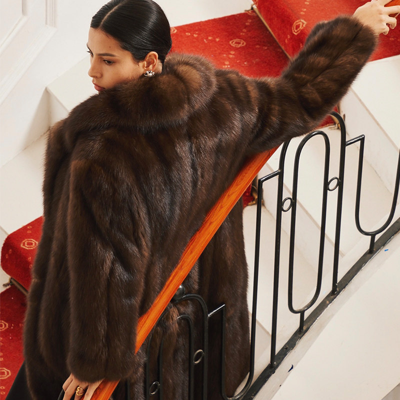 俄罗斯紫貂貂皮大衣