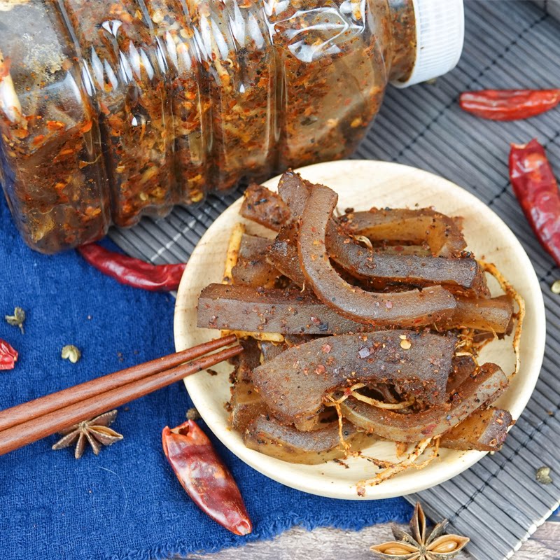 景悦食品云南普洱澜沧西盟自制佤味麻辣苤菜根牛皮爽口下饭菜零食