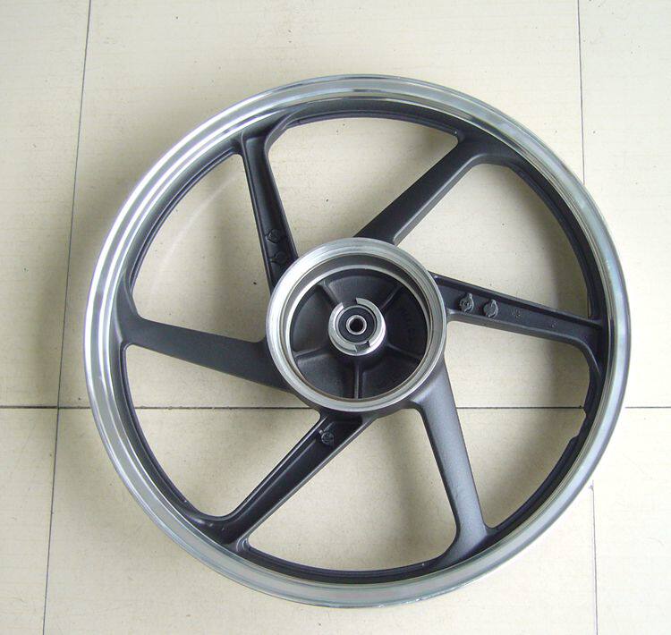 新大洲本田摩托车配件12546锐剑前面鼓刹黑色钢圈摩托车轮毂