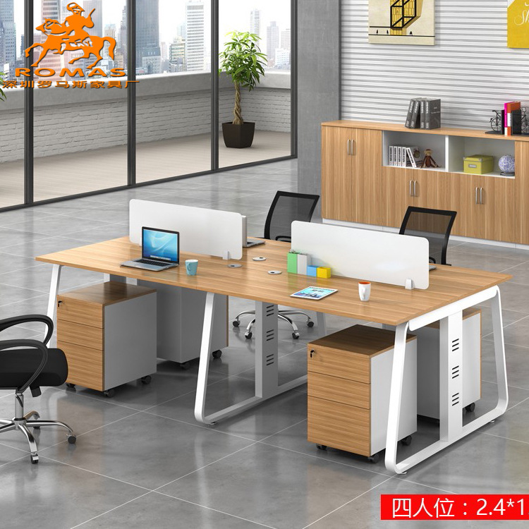 职员办公桌四人位简约现代公司办工作桌屏风卡位双人电脑桌椅组合|msdalam kategori Perniagaan/perabot pejabat, perabot pejabat, meja, meja komputer pejabat - dari Buy2taobao.com untuk memberikan perkhidmatan ejen Taobao profesional membeli