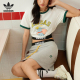 Adidas/阿迪达斯官方正品三叶草女子休闲卡通时尚圆领短袖IN1062