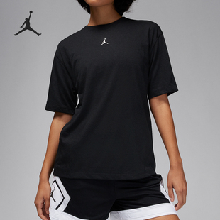 Nike/耐克官方正品JORDAN女士简约休闲透气圆领短袖T恤FN5117-010