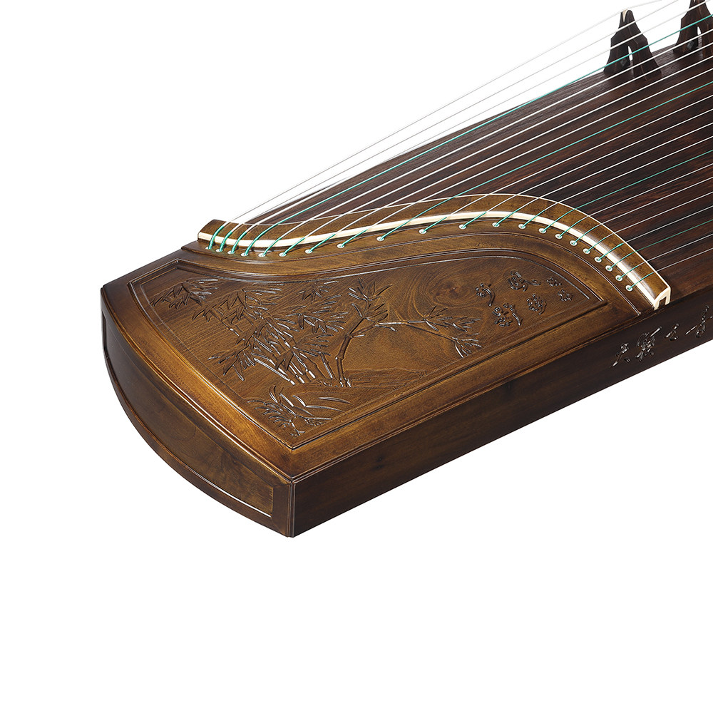 扬州天韵琴筝润韵楠木雕刻风移竹影a020成人考级学院专业古筝