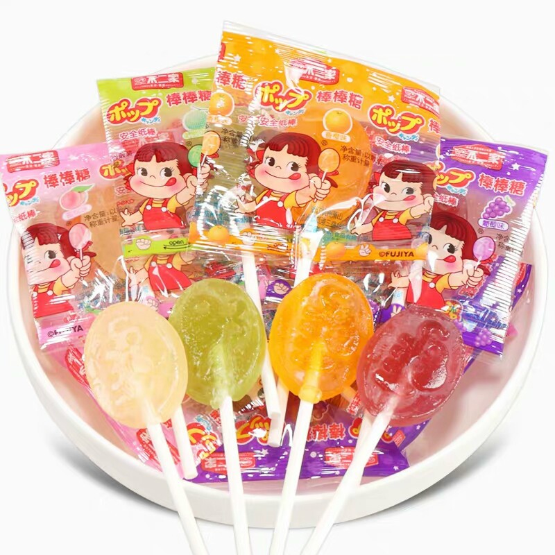 >散装不二家水果棒棒糖