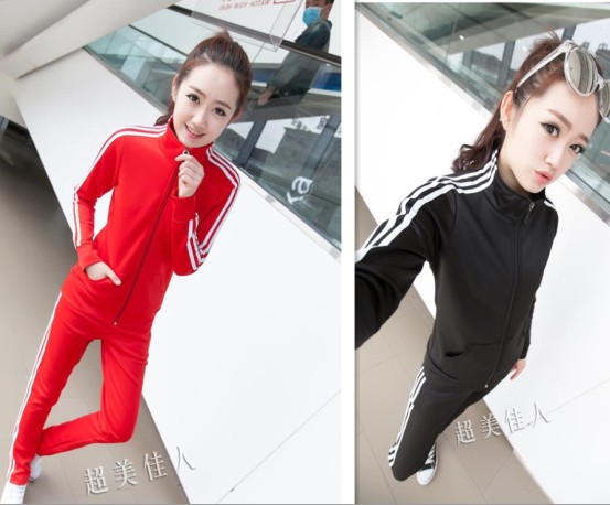 2021春季新款韩版休闲大码运动套装女修身显瘦学生跑步卫衣两件套