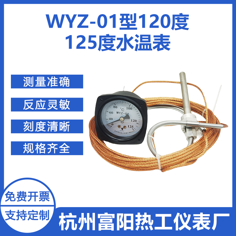 杭州富阳WYZ-01型压力式指示温度计Y60船用遥测水温表TKΠ-60/3M2