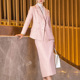 粉色小香风套装女春秋新款气质端庄减龄修身显瘦长袖西装两件套裙