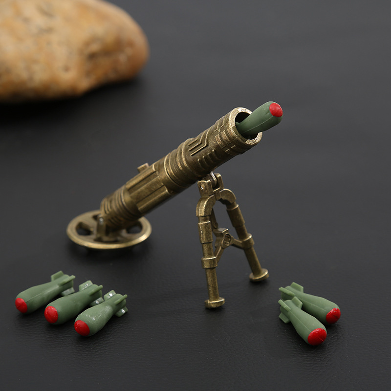 迷你金属迫击炮玩具模型能发射炮弹军事绝地合金仿真火炮儿童男孩