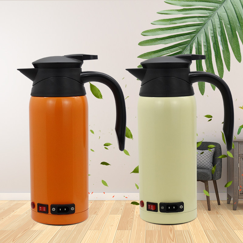 车载烧水壶杯12伏24v货车小汽车用多功能大容量加热开水电热水壶