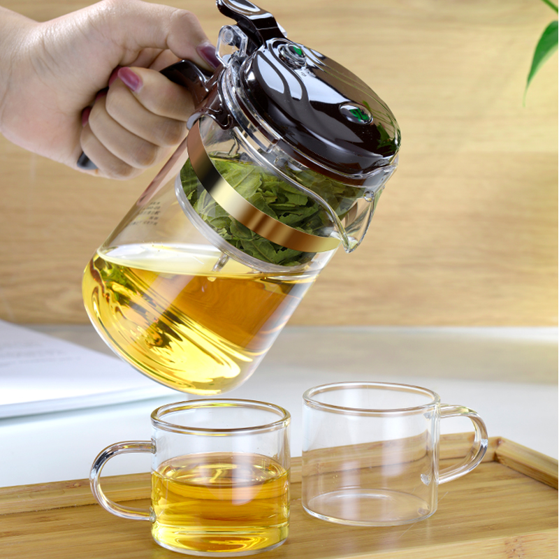 台湾76飘逸杯泡茶壶全拆洗过滤玻璃茶壶家用冲茶器茶道杯套装茶具