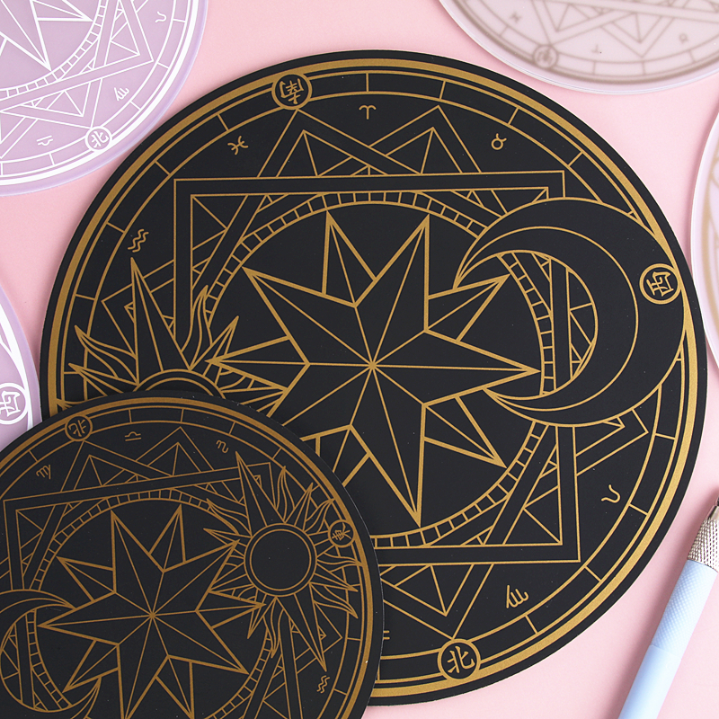 一折手账印章透明_魔法阵垫板 手账橡皮章胶带手帐印章切割工作