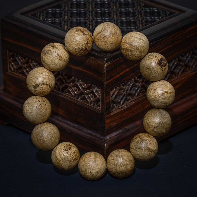 西马老料天然沉香手串手链手珠男女款16mm单圈一根料果蜜酸香清雅小众