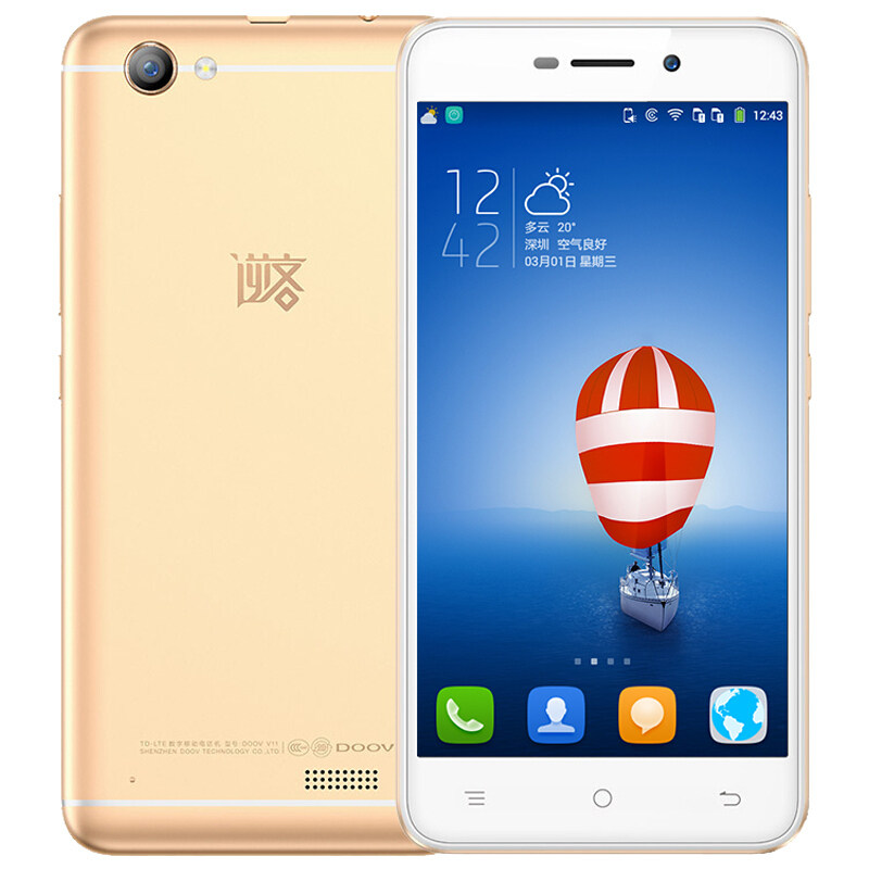 朵唯 v33全网通4g全面屏双摄自拍拍照智能安卓手机