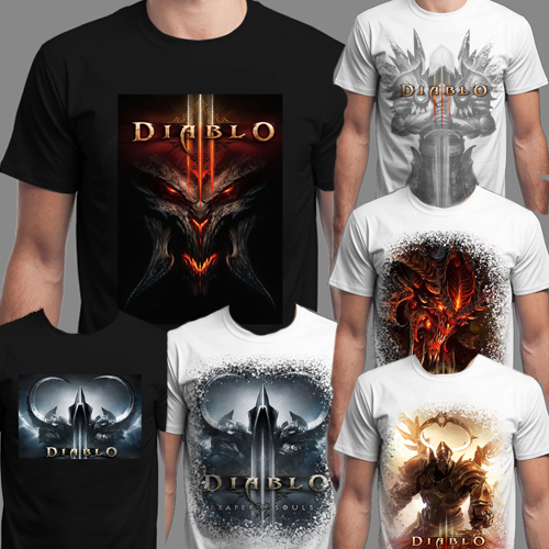 Diablo3/暗黑破坏神3/大菠萝/短袖T恤男/宽松/暗黑游戏周边T恤衫在类目 男装, T恤中 - 来自Buy2taobao.com提供专业的淘宝代购服务