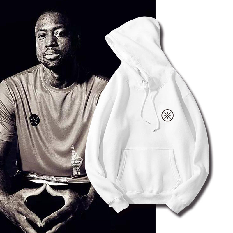 热火闪电侠德怀恩韦德wade篮球运动带帽卫衣宽松训练潮套头连帽衫