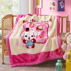 包邮 婴儿拉舍尔毛毯被子幼儿园儿童午睡毯新生儿宝宝夏季空调毯