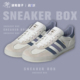 Adidas Originals Gazelle  indoor 白蓝 男女 低帮板鞋 IG1643