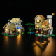 YEABRICKS适用乐高10332中世纪系列城镇广场LED灯饰积木玩具灯光