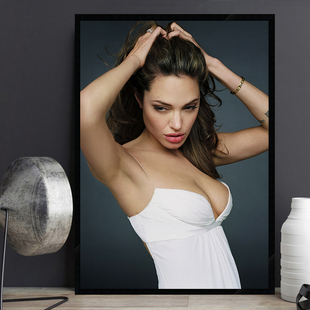 Angelina Jolie 安吉丽娜朱莉明星海报装饰画女装店性感美女挂画