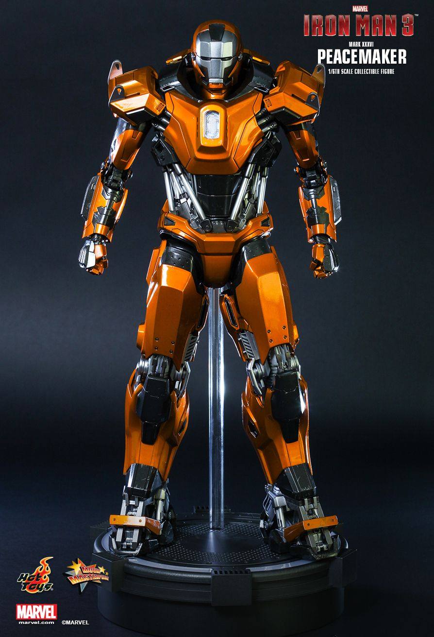 漫威hottoys钢铁侠mk36调解者peacemaker模型人偶兵人专区