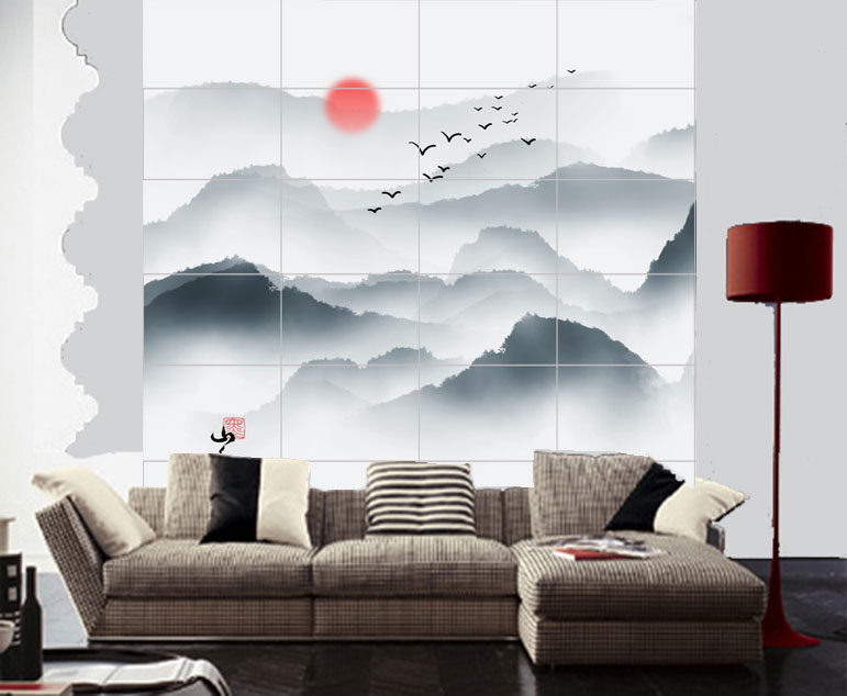 > 客厅墙壁瓷砖