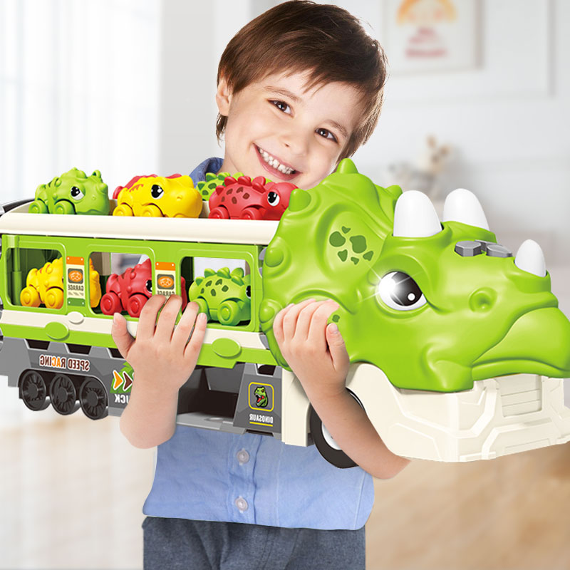 超大号霸王恐龙弹射变形汽车儿童1一3岁玩具轨道卡车男孩生日礼物