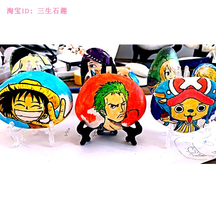 海贼王石头画成品手工制作one piece索隆娜美乌索普香吉士罗宾乔|ruв категории Домашний быт, украшения - от Buy2taobao.com для оказания профессиональной услуги покупки агента Taobao