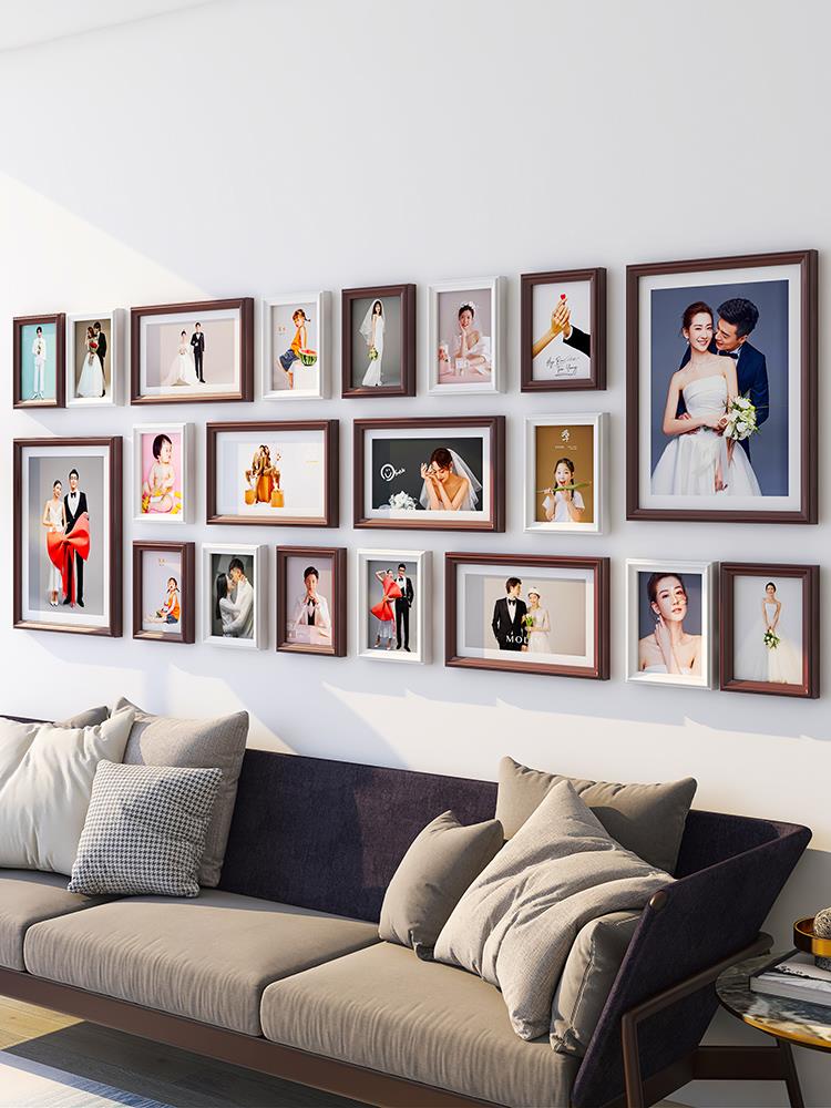 婚纱照挂墙上造型图片图片