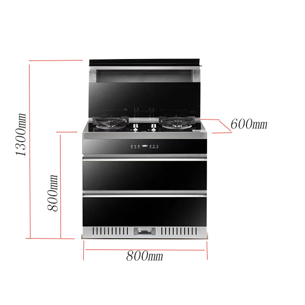 midoarz家用集成灶吸油烟跨境电商抖音机燃气灶套装800小尺寸