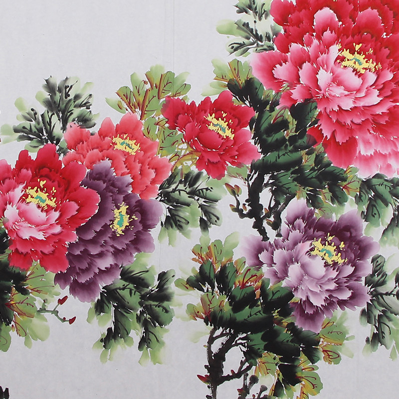 张浪伯《花开富贵》著名牡丹画家