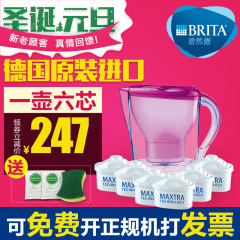 德国原装进口Brita碧然德滤水壶净水壶家用直饮净水器M2.4一壶6芯