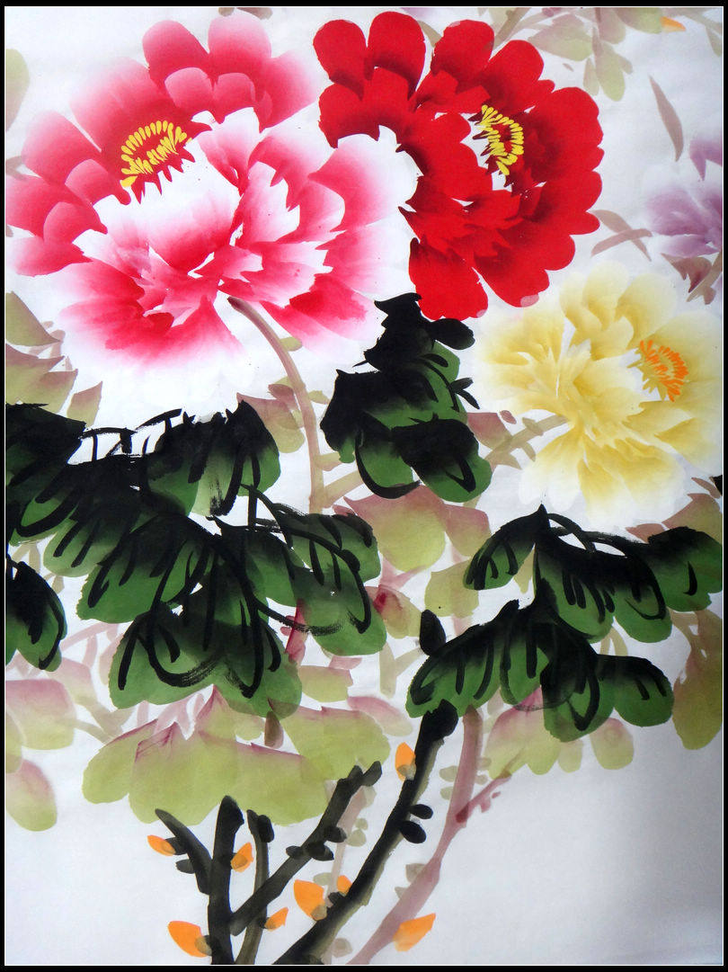 国家一级美术师 王政通《国色天香 花开富贵》