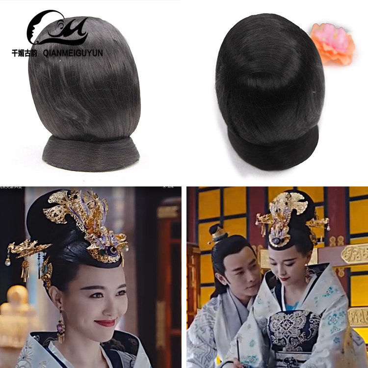 锦绣未央造型假发李长乐古装发髻影视演出汉服仙女万用飞天髻发包