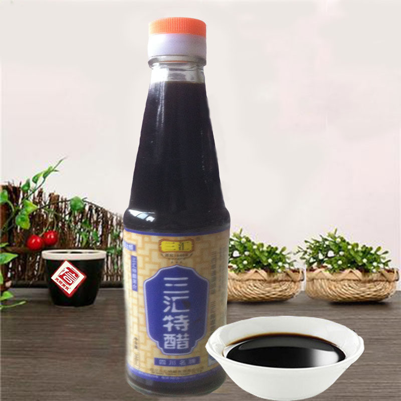 6瓶包邮达州特产纯粮酿造三汇特醋380l醋制调味食四川特产醋川菜