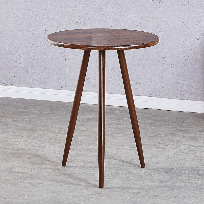 洽谈圆桌奶茶店接待休闲桌咖啡桌实木简易家用阳台卧室宿舍小桌子