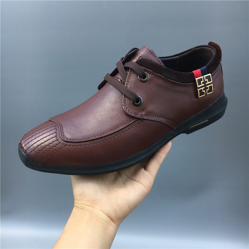 透气休闲鞋男39_39 43 44码杰特波仕男鞋头层牛皮