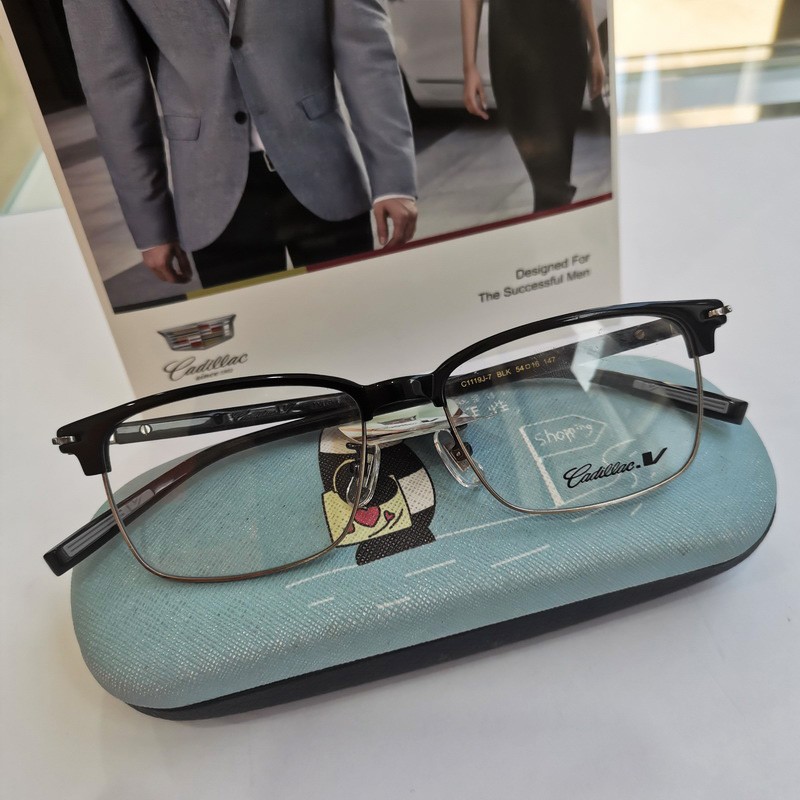 凯迪拉克镜框大方商务经典2021年新款近视眼镜男配镜光学镜架1119