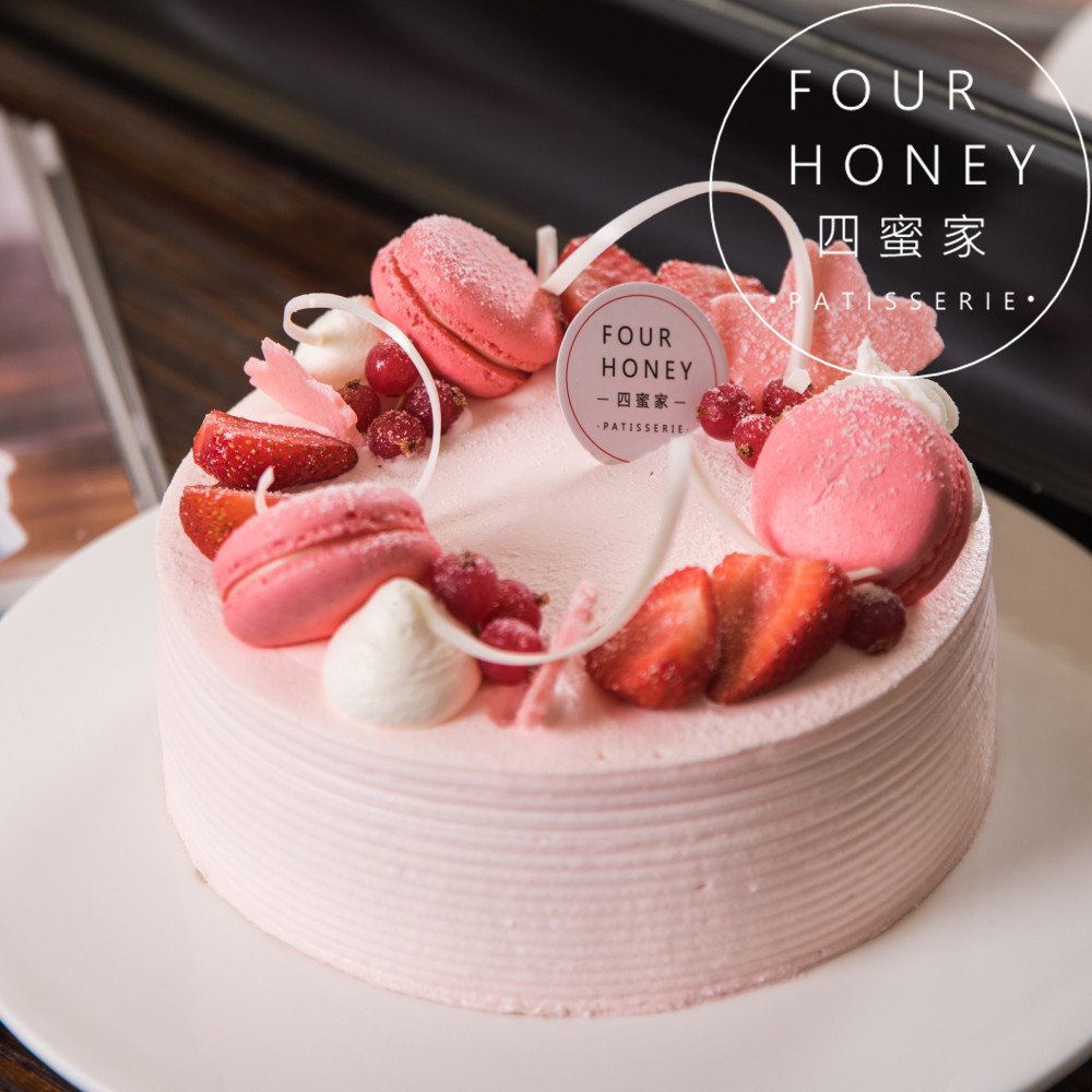慕斯蛋糕生日 成都_four honey四蜜家樱花之吻法式慕斯生日蛋糕成都