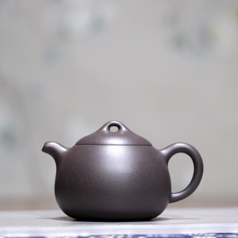 新品匏瓜原矿珍藏天青泥紫砂名家孔祥生纯全手工宜兴正宗紫砂壶