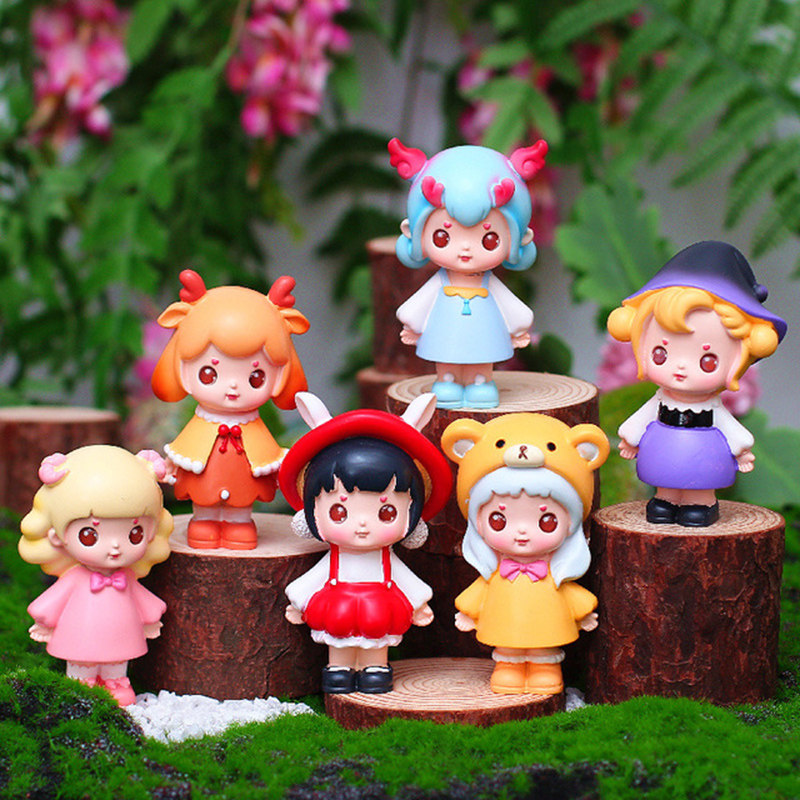 幸运惊喜盲盒2020网红新款女孩正版公仔大全迷你世界手办摆件玩具