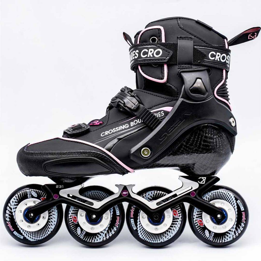 sebacb联名款休闲刷街专业平花轮滑鞋cb款轮舞鞋碳纤平花鞋